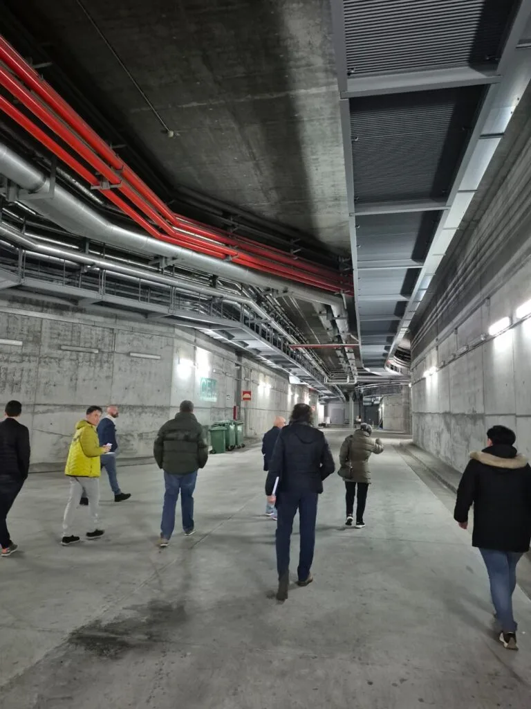 Percorrido pola galería técnica de instalacións da Cidade da Cultura de Galicia